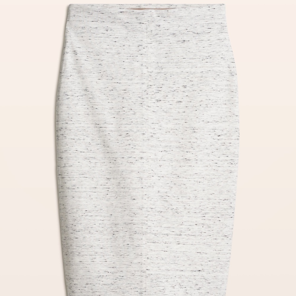 WHITE PENCIL SKIRT