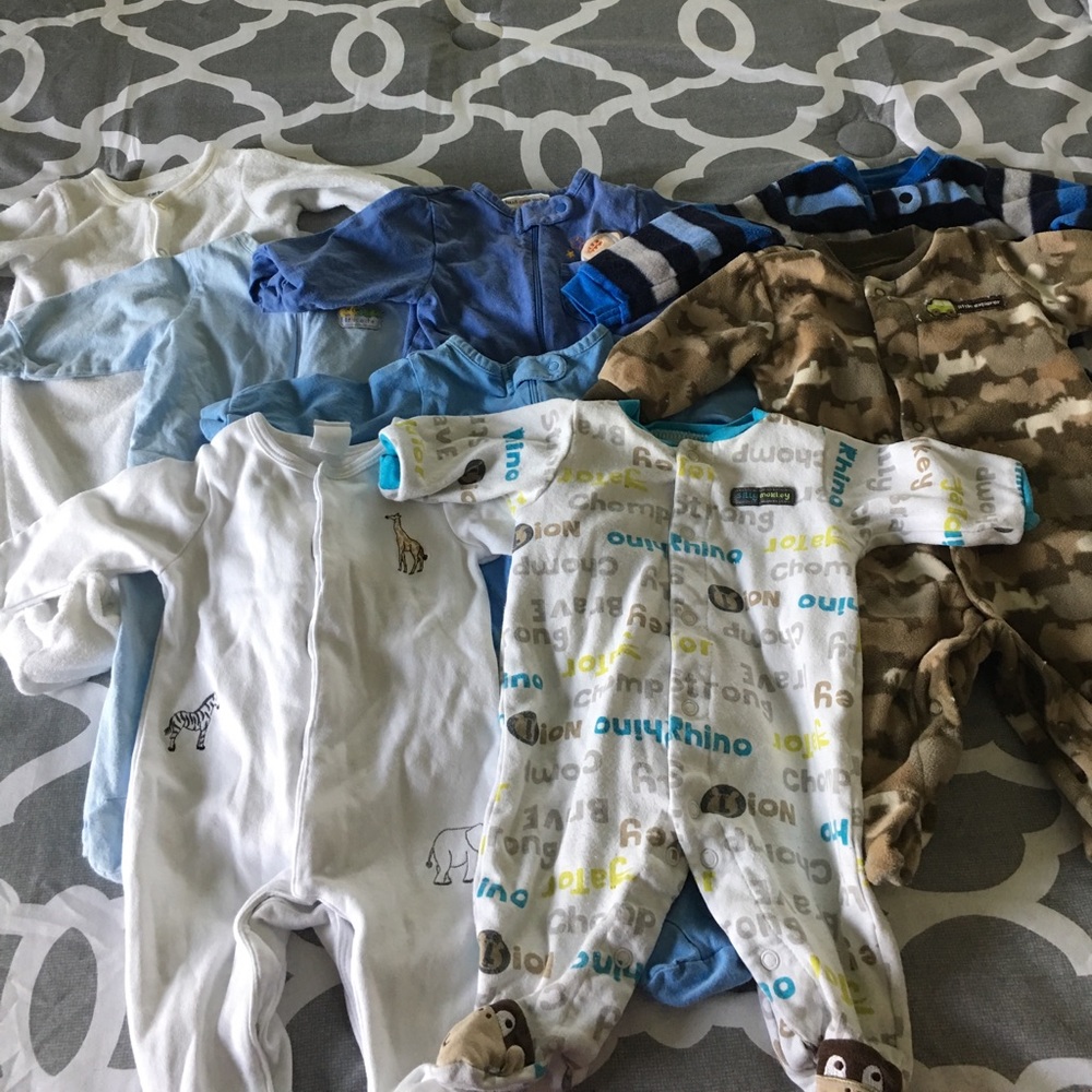 8 little boy 3months sleepers