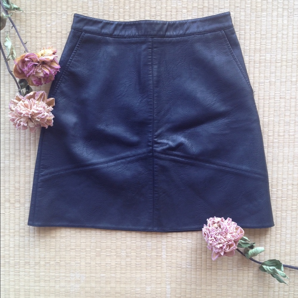Zara Faux Leather Skirt