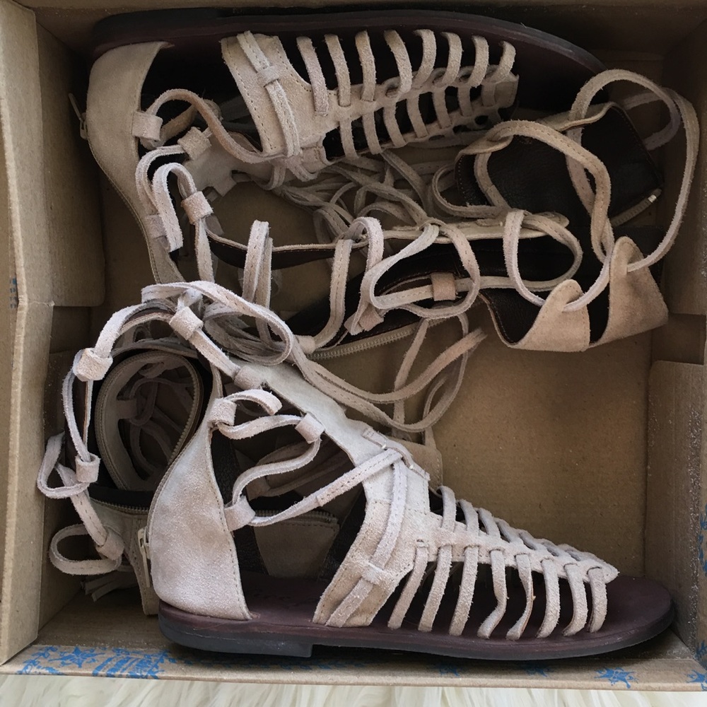 BNIB Free People Sun Seeker Tall Gladiator Sandal
