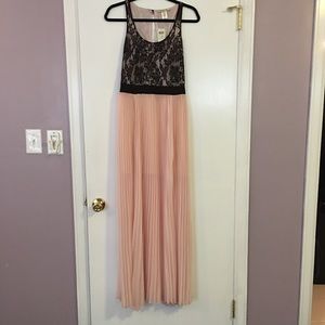 Lace and chiffon maxi dress/formal dress NWT