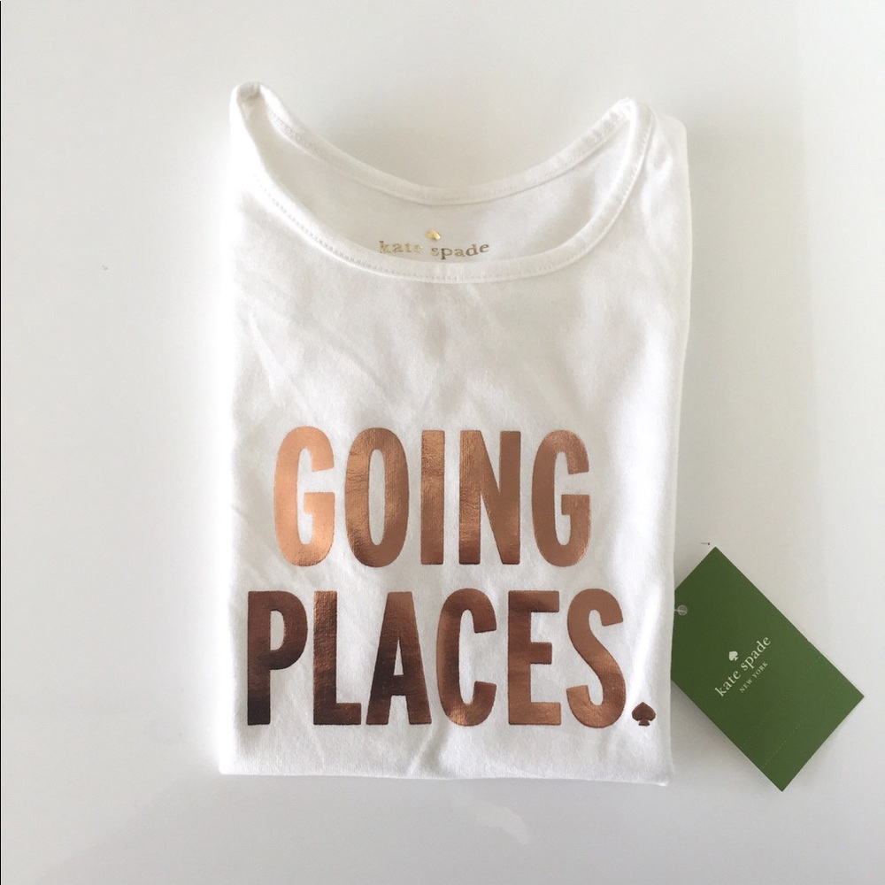 🆕  HP 🎉KATE SPADE 'Going Places' T-shirt