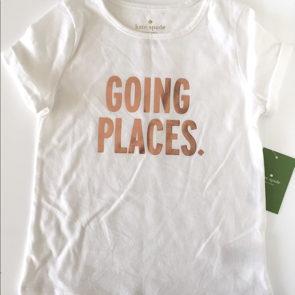 🆕  HP 🎉KATE SPADE 'Going Places' T-shirt - Picture 3 of 4