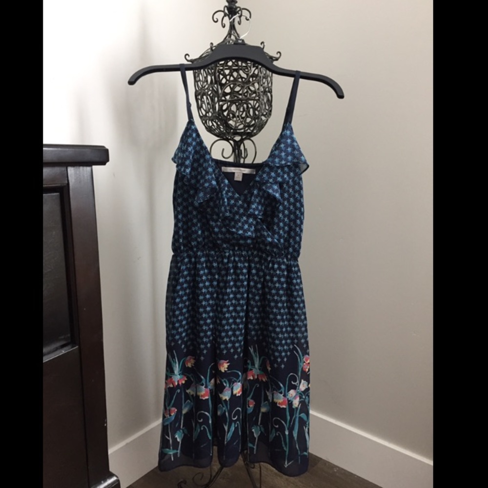Blue floral dress- Lauren Conrad