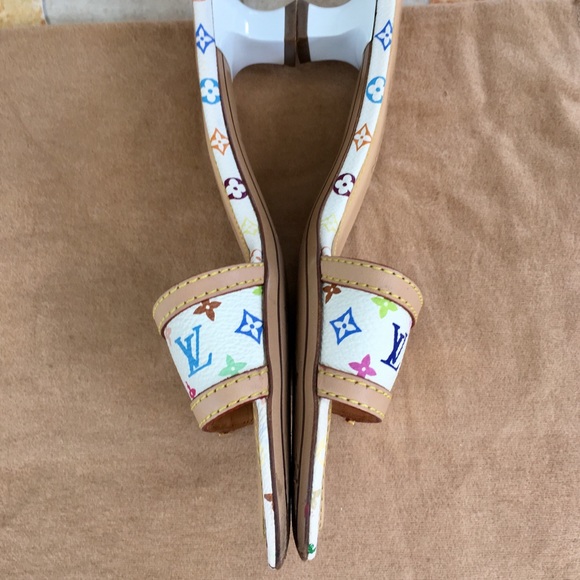 LOUIS VUITTON MULTICOLORED MULE SANDALS- PERFECT🎉 - Picture 3 of 7