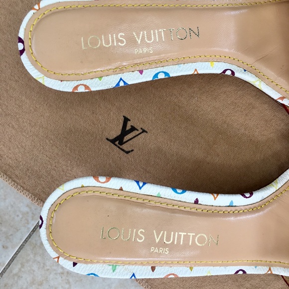 LOUIS VUITTON MULTICOLORED MULE SANDALS- PERFECT🎉 - Picture 6 of 7