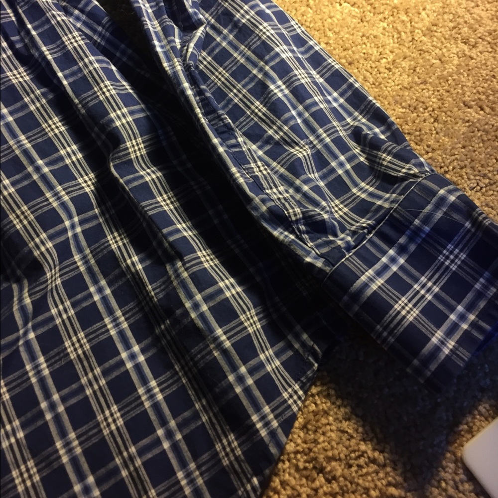 Blue Plaid Button Up - image 3