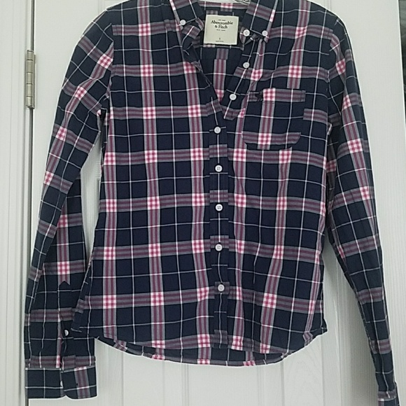 Abercrombie & Fitch Tops - Abercrombie plaid long sleeve collared shirt