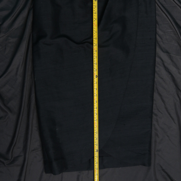 Vintage Black Formal Holiday Dress Crepe M/L - Picture 8 of 8