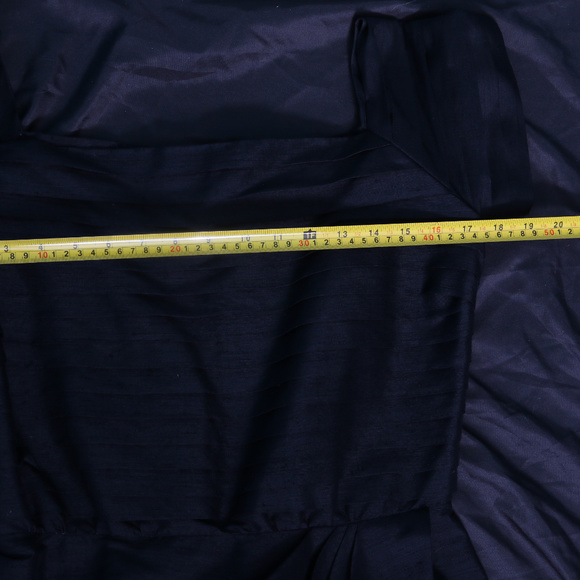 Vintage Black Formal Holiday Dress Crepe M/L - Picture 6 of 8