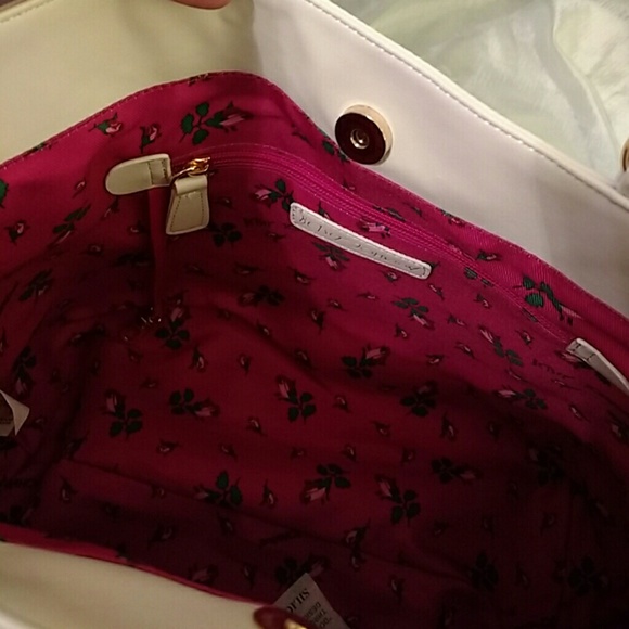 Hold Betsey johnson  bow nanza tote blk cream NWT - Picture 8 of 8