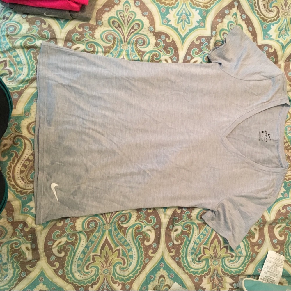 Nike Dri Fit grayish-blue shirt