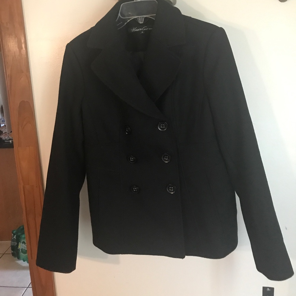 Kenneth Cole Black Wool blend Winter coat