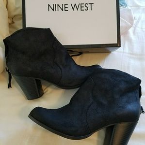 Black Suede Booties