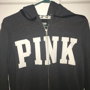 XS VS Dark Grey Zip-Up Hoodie