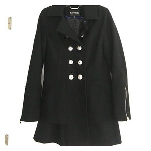 Express Black peacoat