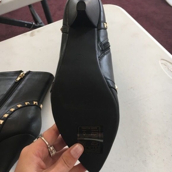 Black booties with gold studs - Picture 4 of 4