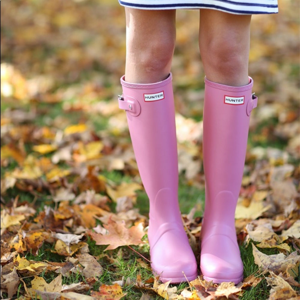 EUC Hunter Original Tall Rain Boot; Rhodonite Pink