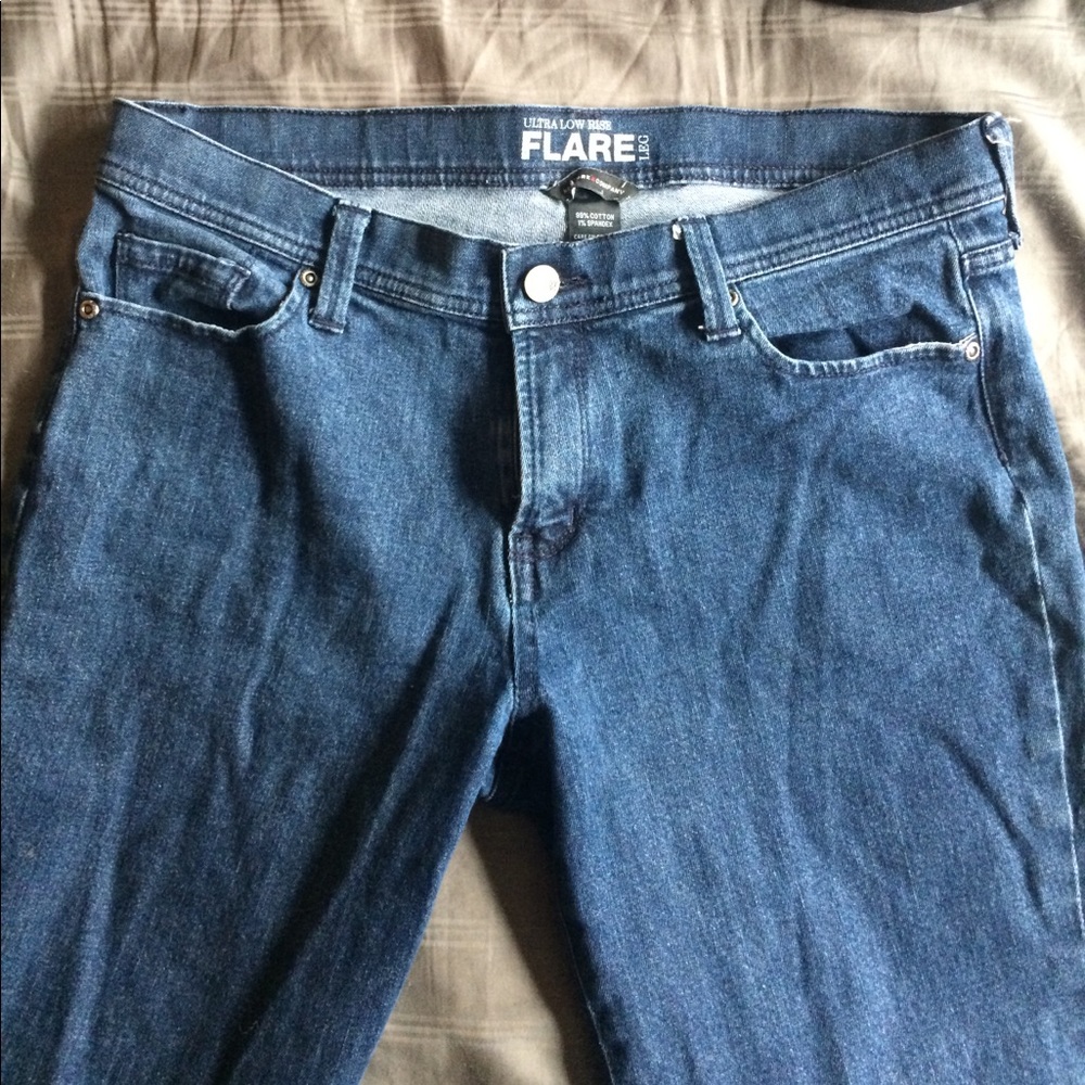 NY&Co Ultra Low Rise Flare Jeans