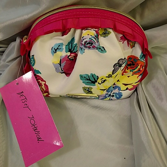 Hold Bjohnson⭐cosmo mini ruffle fushia floral NWT - Picture 1 of 4