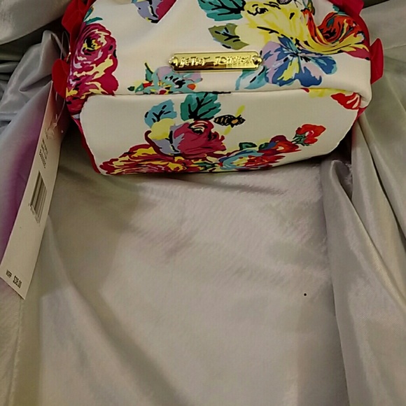 Hold Bjohnson⭐cosmo mini ruffle fushia floral NWT - Picture 2 of 4