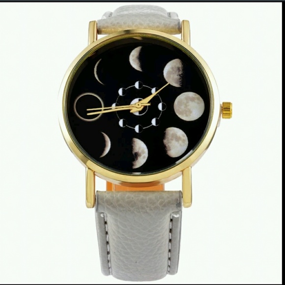 Accessories - Solar moon phase lunar eclipse watch, grey
