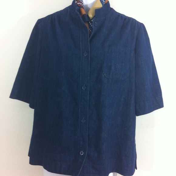 Givenchy Tops - Navy blue denim Givenchy Sport top