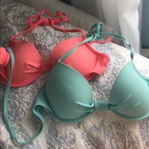Two garage bikini tops