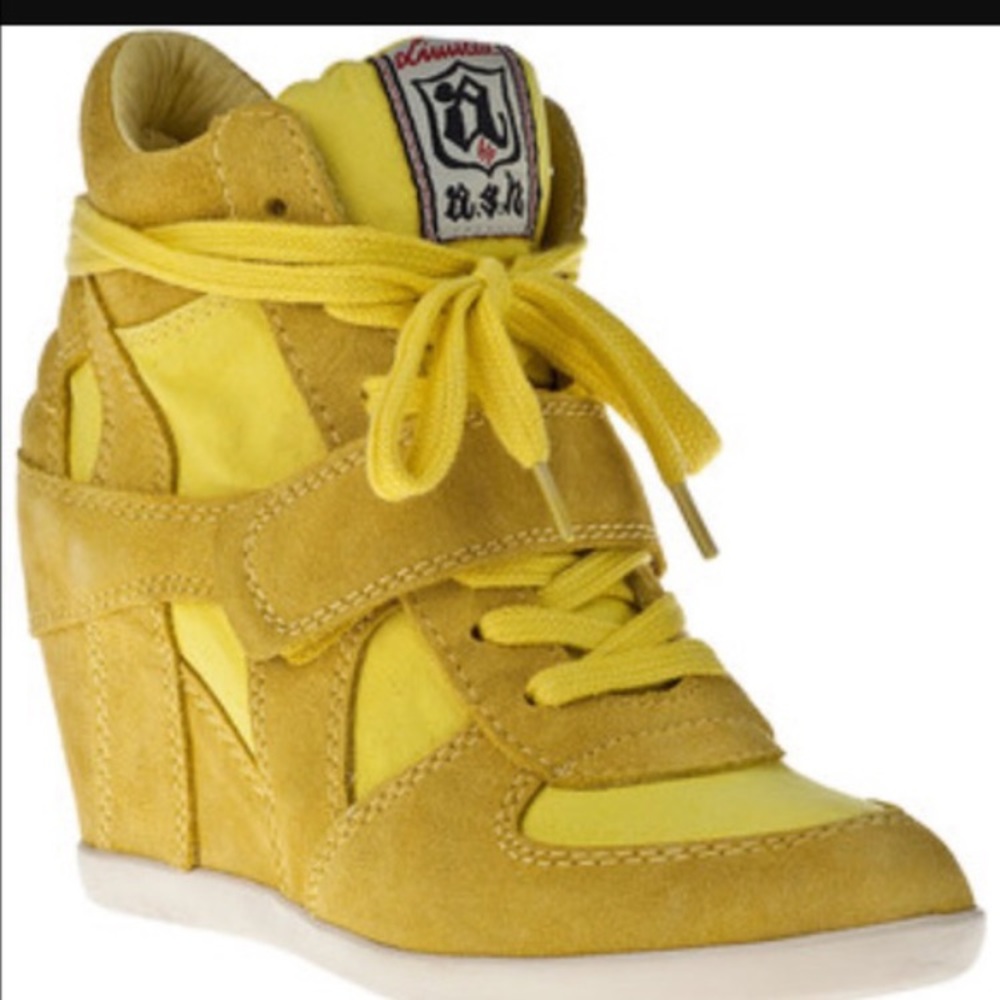 Ash size 36 (6 US) yellow high top sneakers