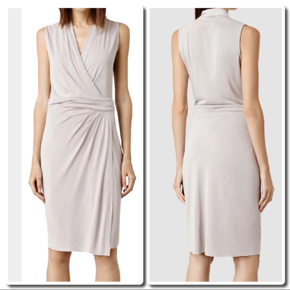 ALL SAINTS Novi Dress in Ash - Picture 3 of 5