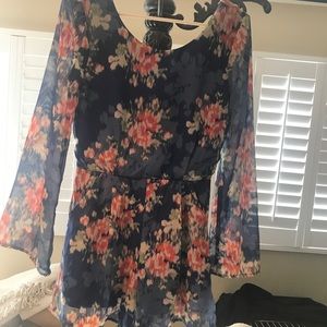 💙BLUE💙 FLORAL ROMPER