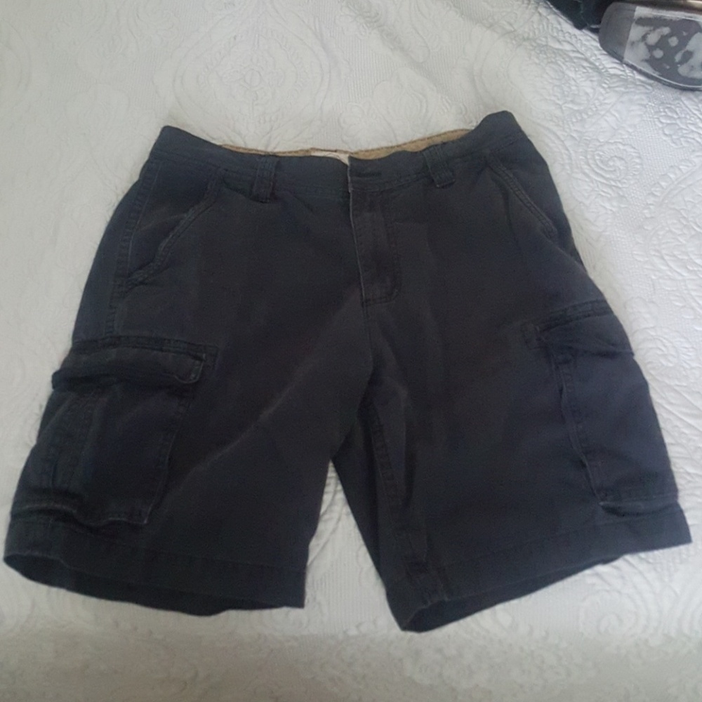 Mens Black Cargo Shorts From St Johns Bay