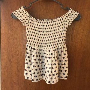 off the shoulder shirt