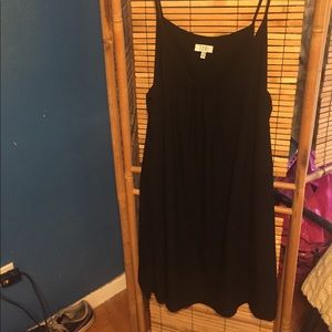 Black Shift Dress with Cutout Sides