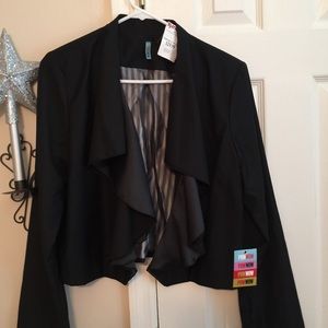 Pow wow Black dressy ruffles Jacket