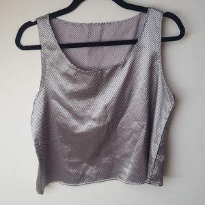 NEW AA Silver top with black stripes