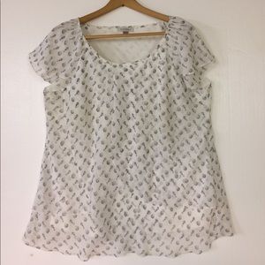 Ladies ruffled top 2X