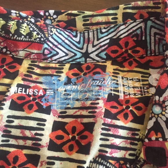 Creme Fraiche luxury resort wear Melissa shirt - Picture 4 of 6