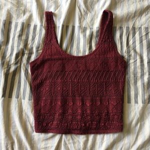 Hollister knit crop top