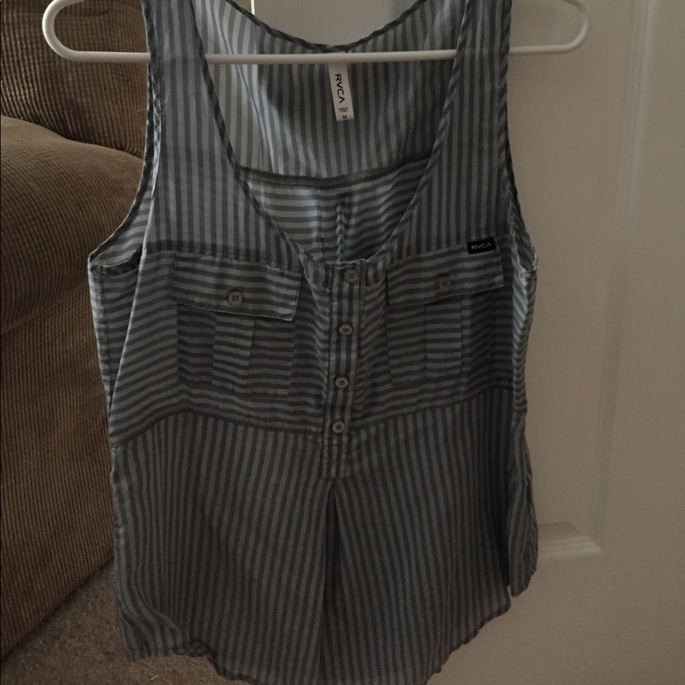 Striped RVCA tank