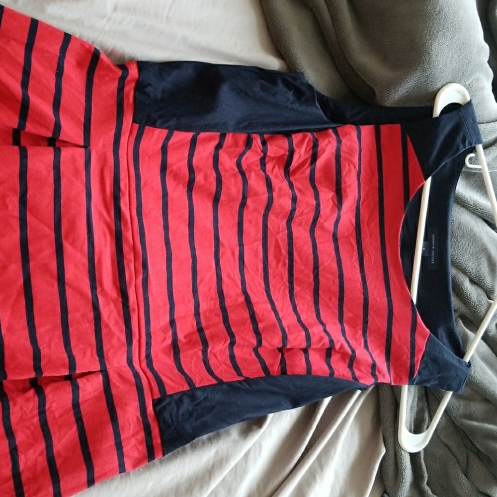 Red and blue Tommy Hilfiger dress