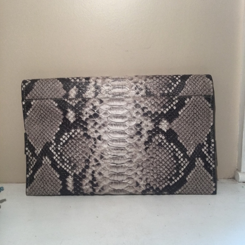 Authentic Coach Embossed Python Leather Clutch - Picture 3 of 5