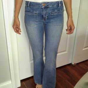 Zara Fitted Flared Jeans - Sz 2