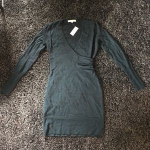 Loft green sweater dress