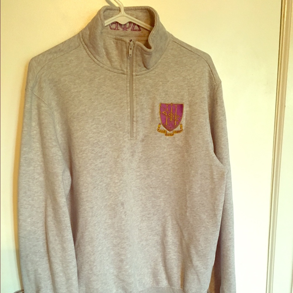 Delta Phi Epsilon  Dphie hoodie sweatshirt gray