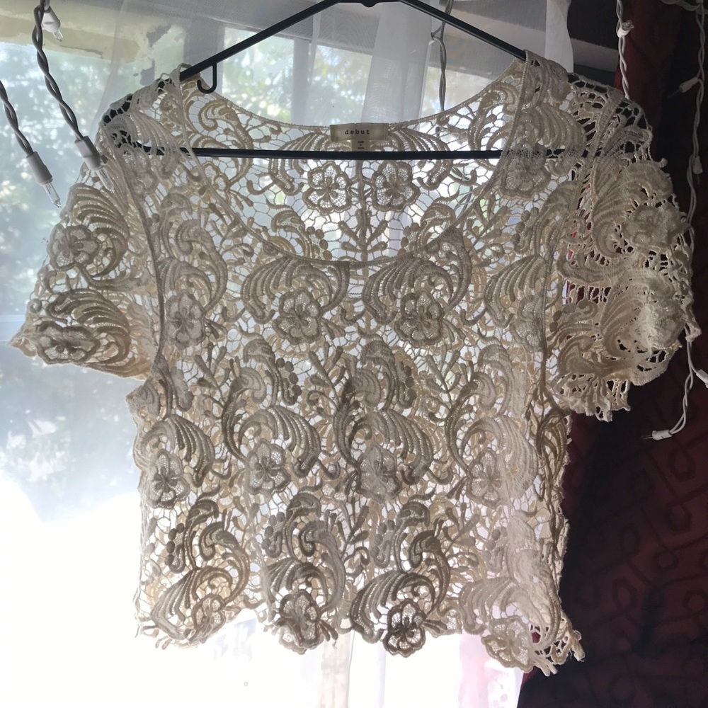 Floral Crochet Crop Top