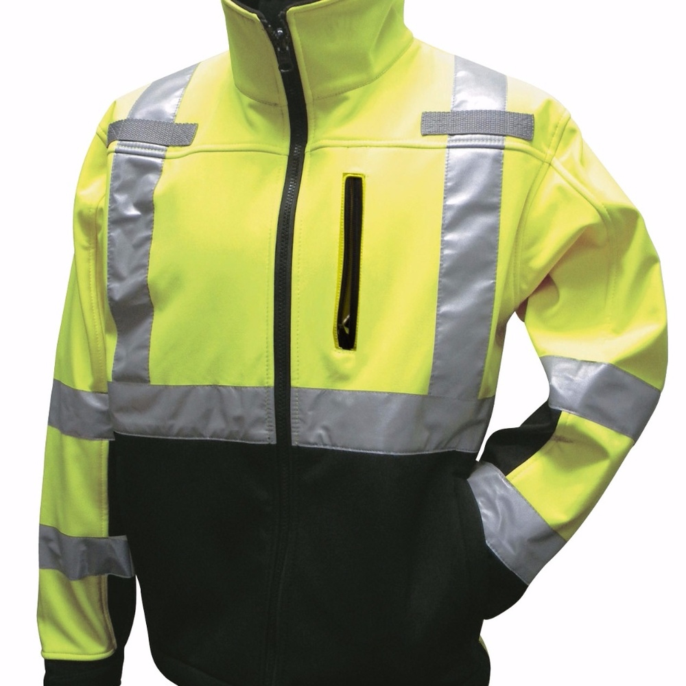 Class 3 Hi Visibility Soft Shell Breathable Jacket