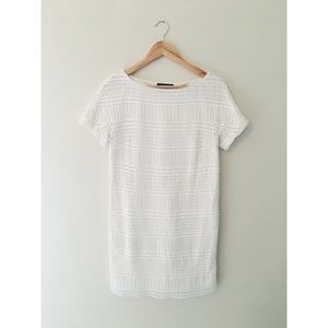Banana Republic Short Sleeve Eyelet Dress