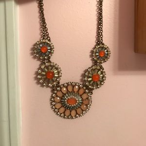 Flower statement necklace
