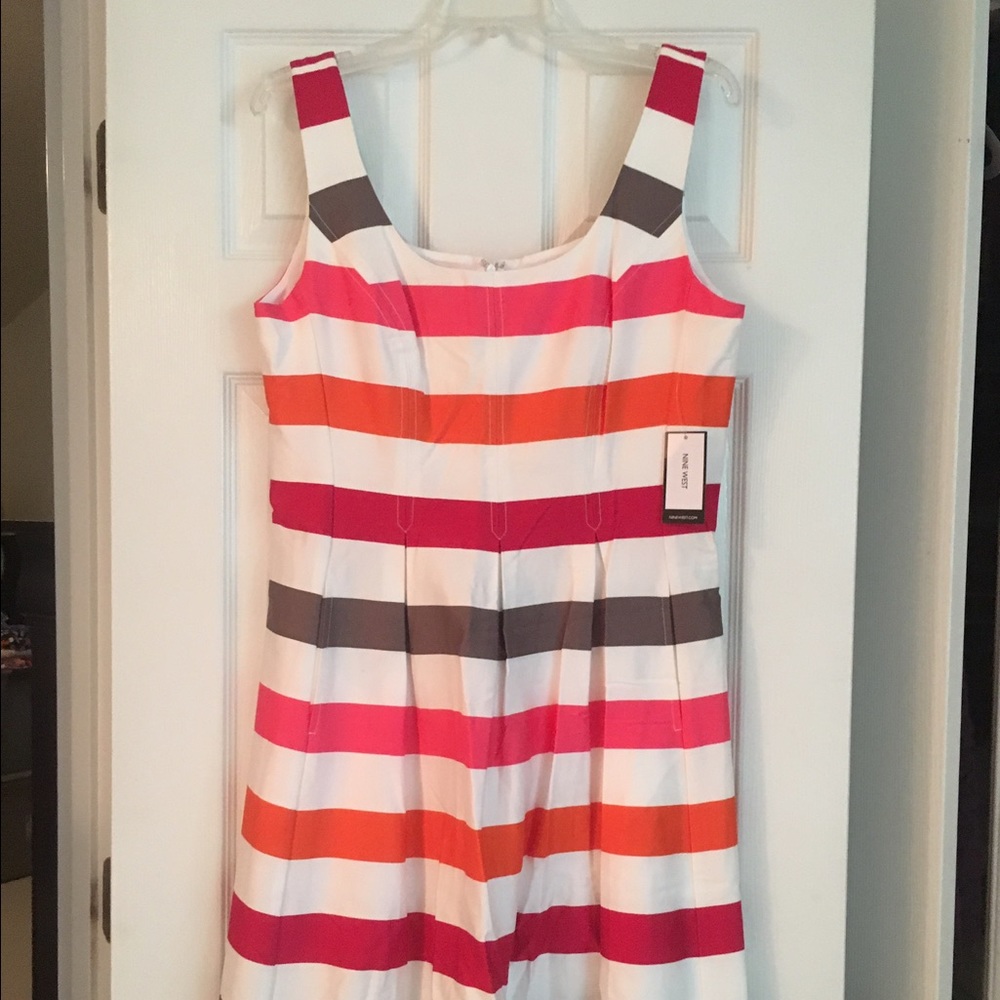 Nine West striped dress NWT size 14